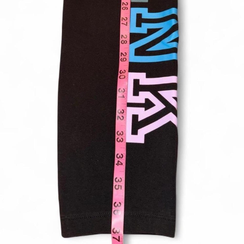 Y2K 2010 Victorias Secret PINK Rainbow Logo Yoga Pants / Leggings - Picture 6 of 7